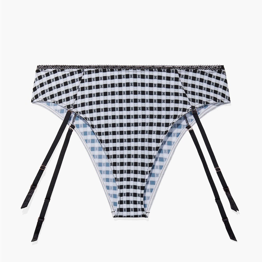 Savage x Fenty gingham garter panty